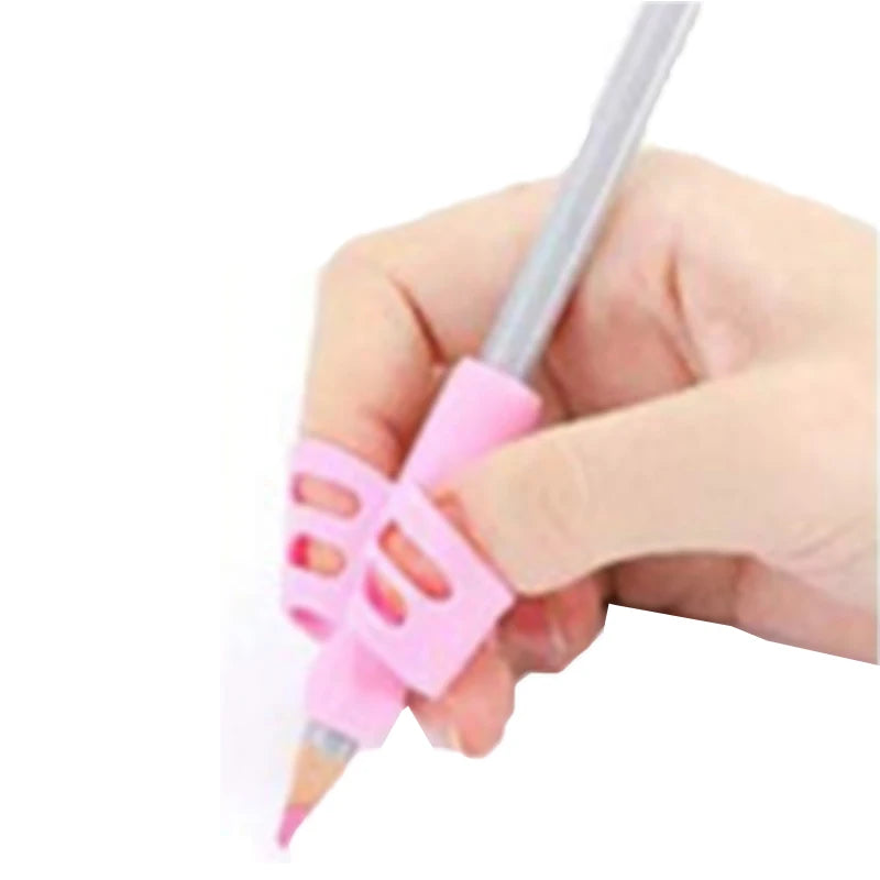 "Ergonomic Silicone Pencil Grips β Handwriting Correction for Kids & Students"