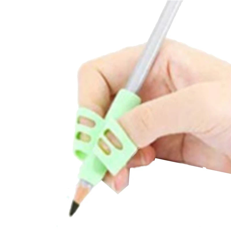 "Ergonomic Silicone Pencil Grips β Handwriting Correction for Kids & Students"
